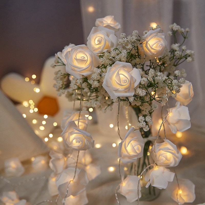 1.5m rosa luzes da corda luz de fadas corda casa decoração do jardim luz dia dos namorados diy festa decoração para casa suprimentos de casamento