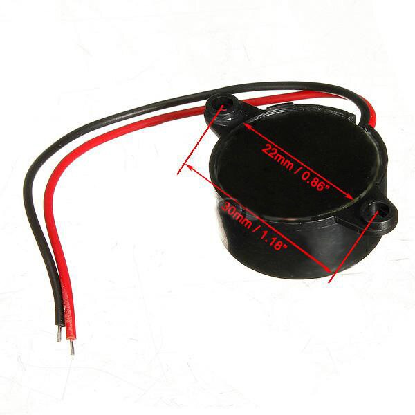 Durable 3-24V Piezo Electronic Buzzer Alarm 95DB Continuous Sound Beeper For Arduino Car Van N27