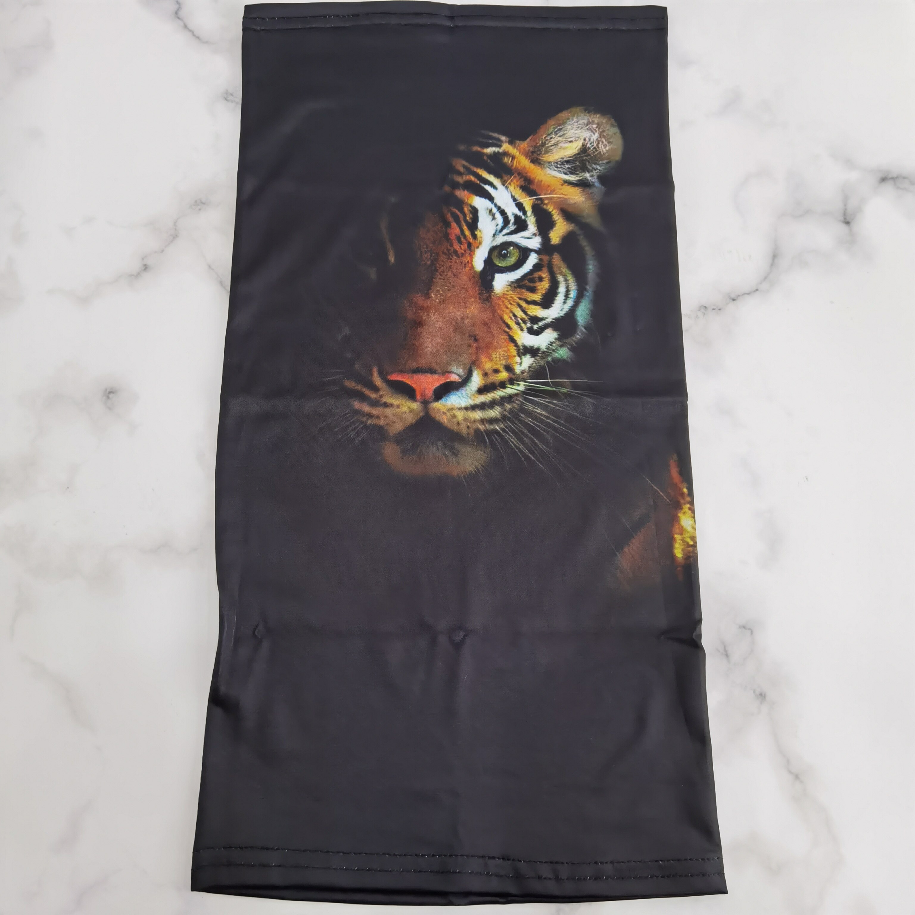 Wiatroszczelna osłona przeciwsłoneczna tkanina chustka tygrys drukowane zmywalne zwierzę magiczna chusta sport usta osłona na twarz magiczny szalik