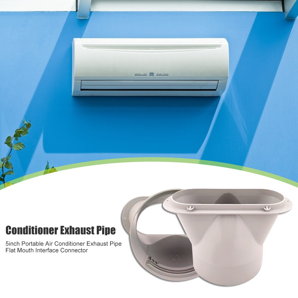 5 cal przenośny klimatyzator rura wydechowa płaskie usta złącze interfejsu powietrza w domu części robić klimatyzatora rury wydechowej dopasowanie