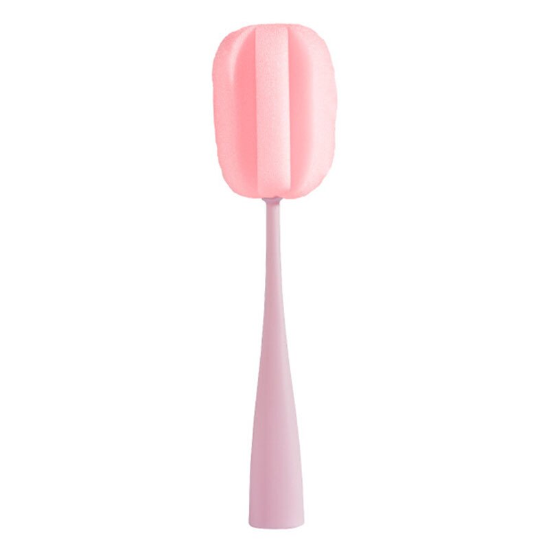 1pc éponge peut être verticale à Long manche éponge tasse brosse lait bouteille brosse nettoyage brosse thé ensemble cuisine eau tasse/bouteille propre