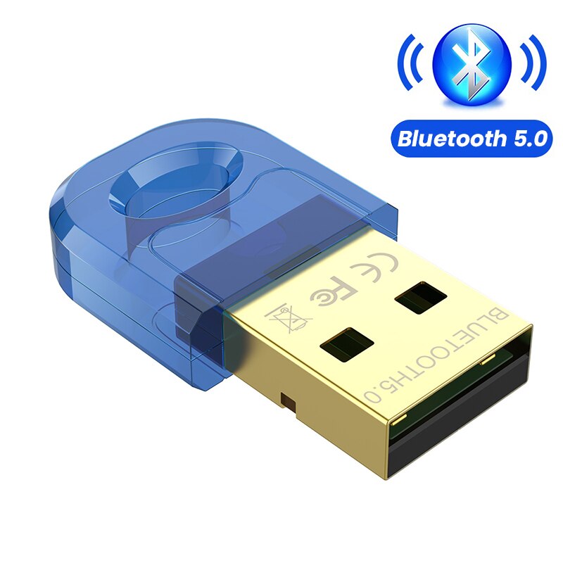 Adaptador de Bluetooth 5,0 para ordenador, transmisor USB inalámbrico, Dongle 5,0, Mini transmisor de Bluetooth 4,0 para PC: Bluetooth 5.0 Blue