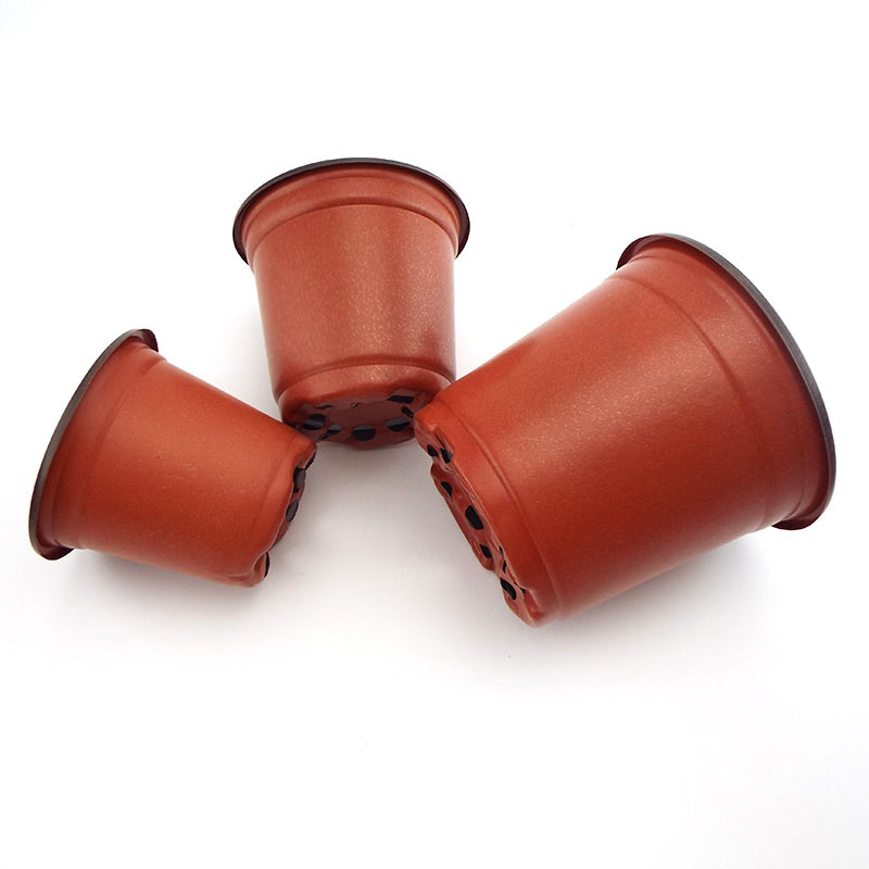 50PC Plastic Plant Flower Pots Gardening Seedling Grow Box Potted Plants Transplant Nursery Pot Home Garden Office Decorations