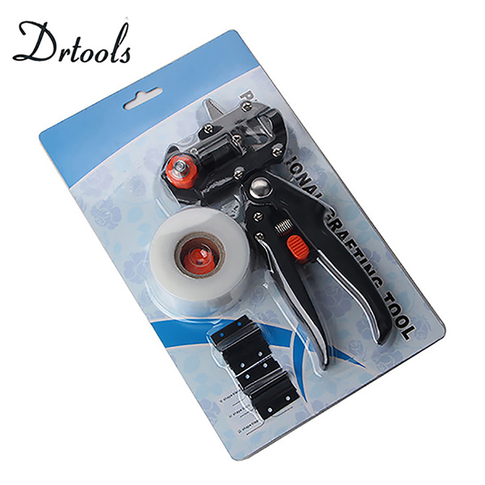 Máquina de injerto con 2 cuchillas, tijeras para injertar árboles, herramienta de injerto, agarre antideslizante, t027