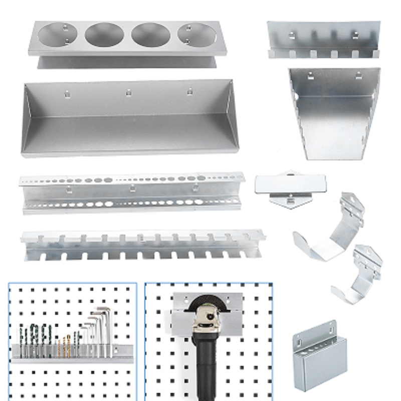 DRELD Strumento Gancio per appendere Espositore in metallo Negozio in metallo Buoni ganci per scaffali Strumento per piastra con foro quadrato Strumenti per la conservazione della cucina domestica
