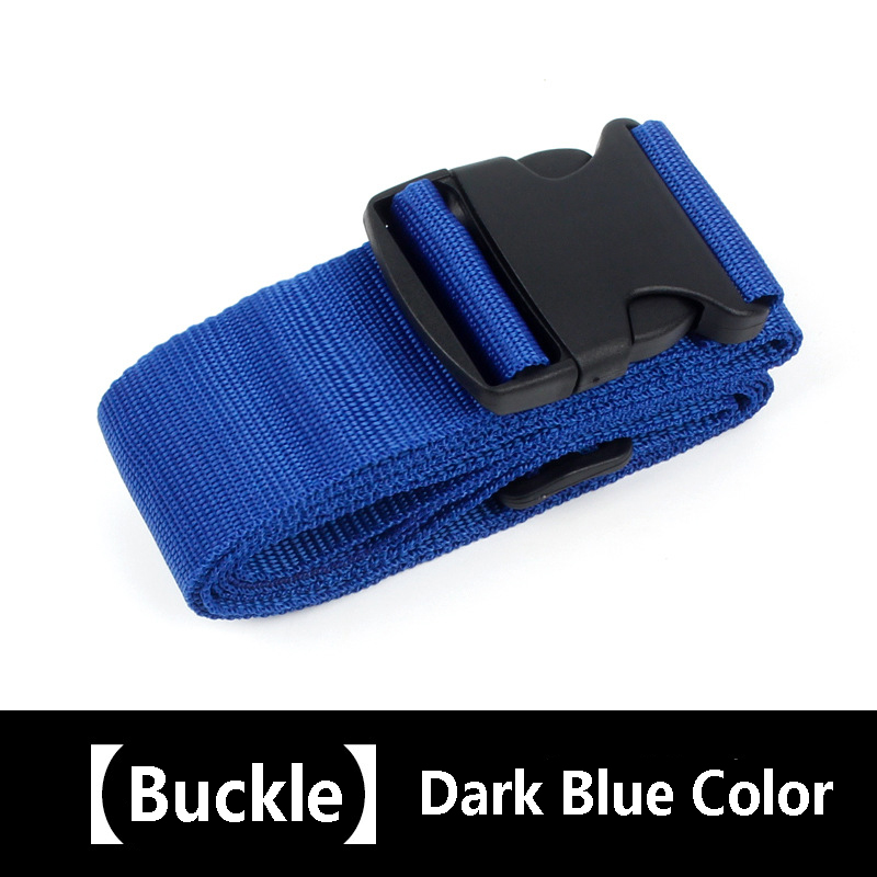 Cinghia per bagagli regolabile da 1 pezzo per valigie Cintura da imballaggio per valigie Cinture da viaggio facilmente identificate Accessori per borse: Blu profondo