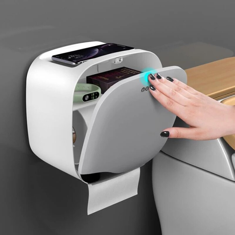 Neue Mauer montiert Wasserdichte Toiletten Papier Halfter Gewebe Kasten Papier Rohr Papier Lagerung Gestell-Heimat Küche Schlecht Zubehör