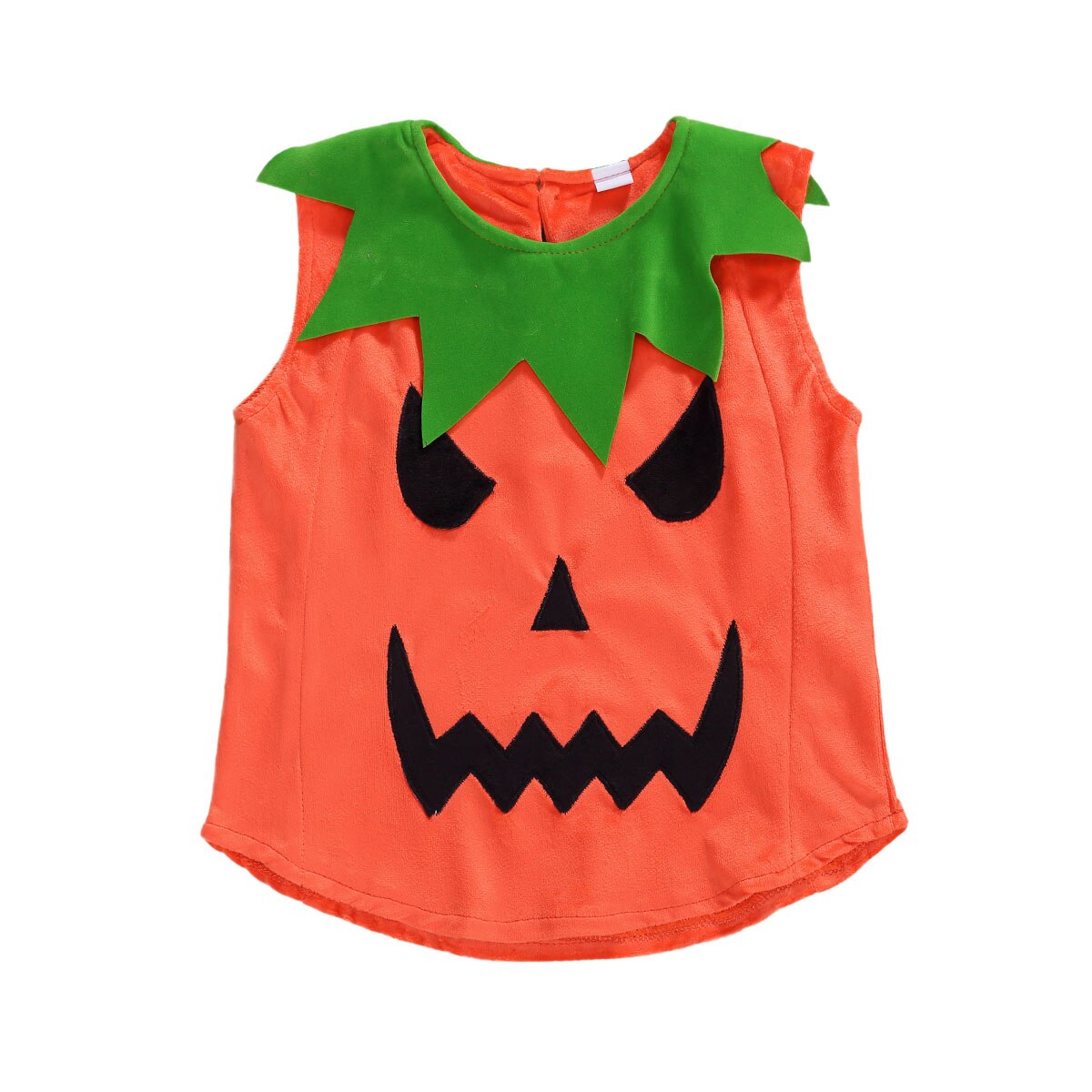 Baby Halloween Clothes Babies Pumpkin Vest Sleeveless O Neck Pullover Children Loose Top Clothing