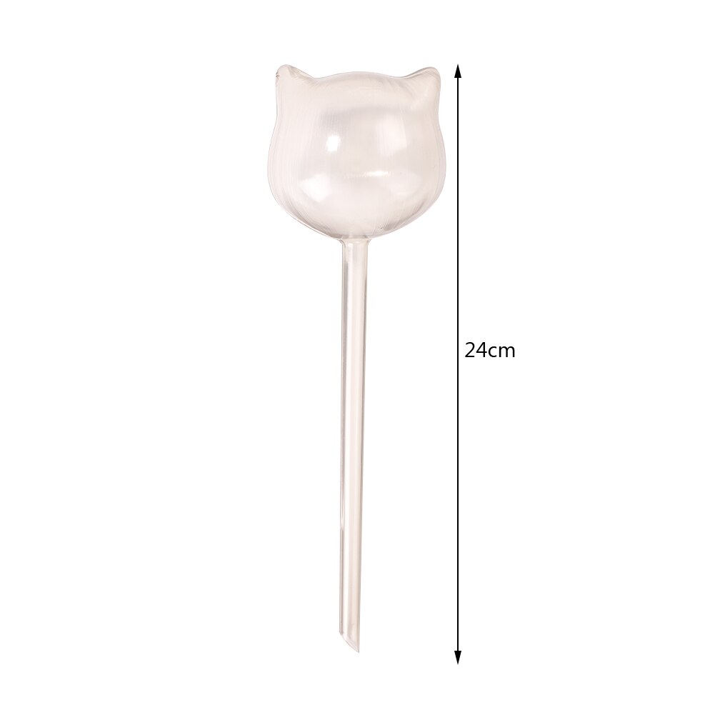 Auto Drip Irrigation Ball Watering Device Garden House Waterer Water Cans Imitation Glass Flower Water Dropper: D