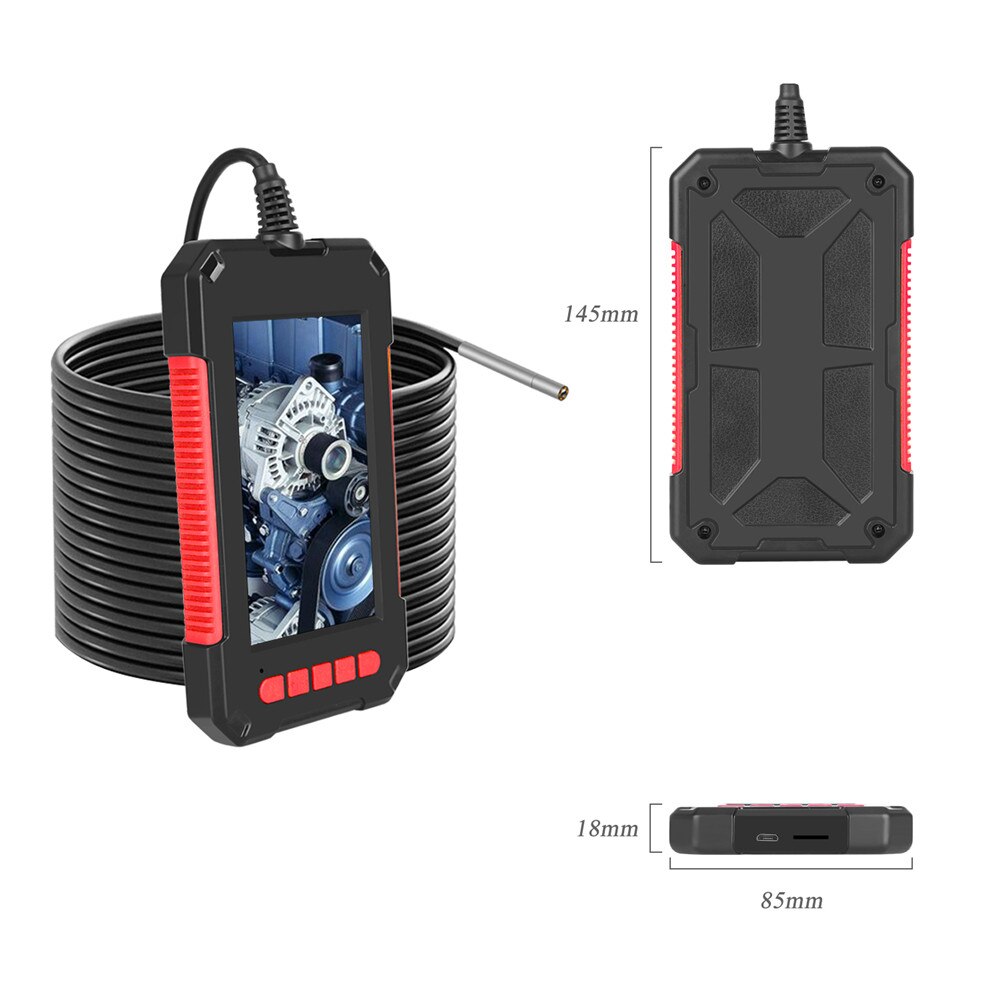 2/5/10M HD1080P Lens Screen Inspectie Endoscoop Camera Waterdicht Borescope 4.3 Inch Hd Tft Ips Scherm camera Auto Monitor