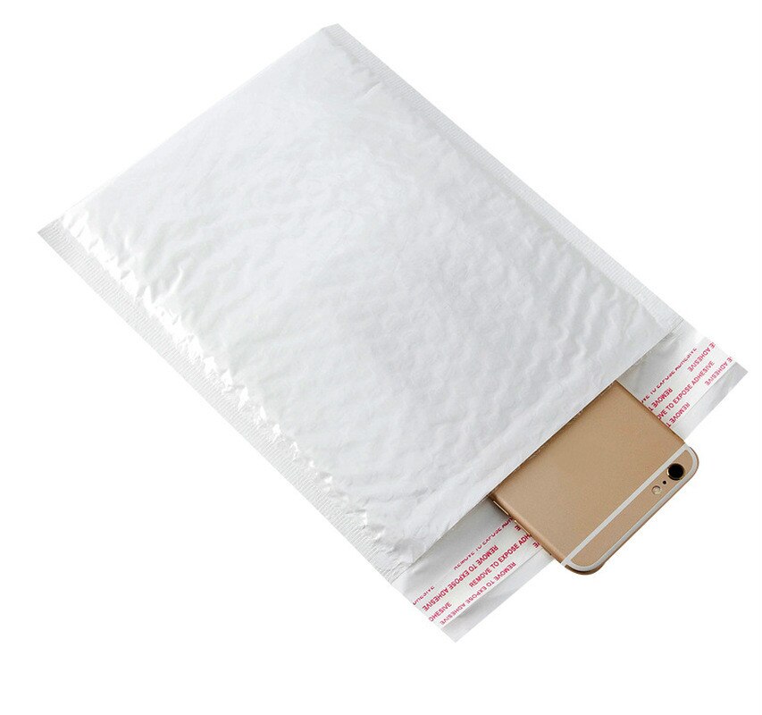 Plastik hvid skum konvolut pose mailers polstret konvolut med boble postpose wrap emballage poser 50pc 13*13cm