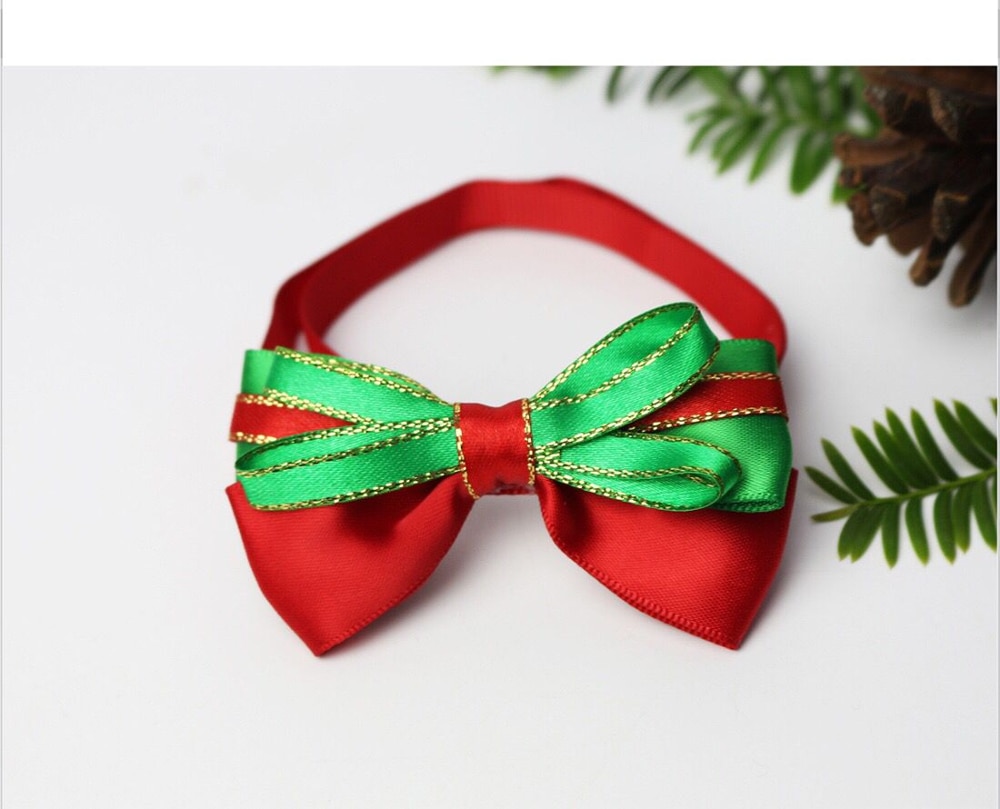 Accesorios de Navidad para mascotas corbata de perro y gato suministros para mascotas cachorros de peluche gatos miniatura accesorios para mascotas collar