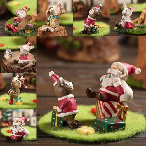 Fish Tank Aquarium Ornament Resin Crafts Christmas Landscaping Decor