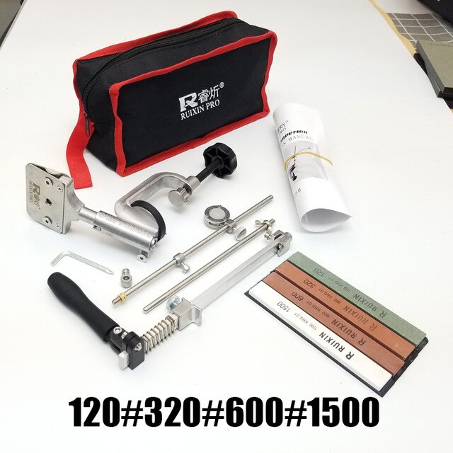 Iron Steel Kitchen Sharpener Kitchen Knife Sharpener Sharpening Tools Fix-angle With 4 Stones Whetstone: Package 2