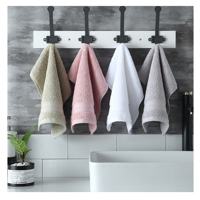 Super Zachte Lange Stapled Katoen Gezicht Handdoek Uitstekende Water-Absorberende Borduurwerk Handdoek