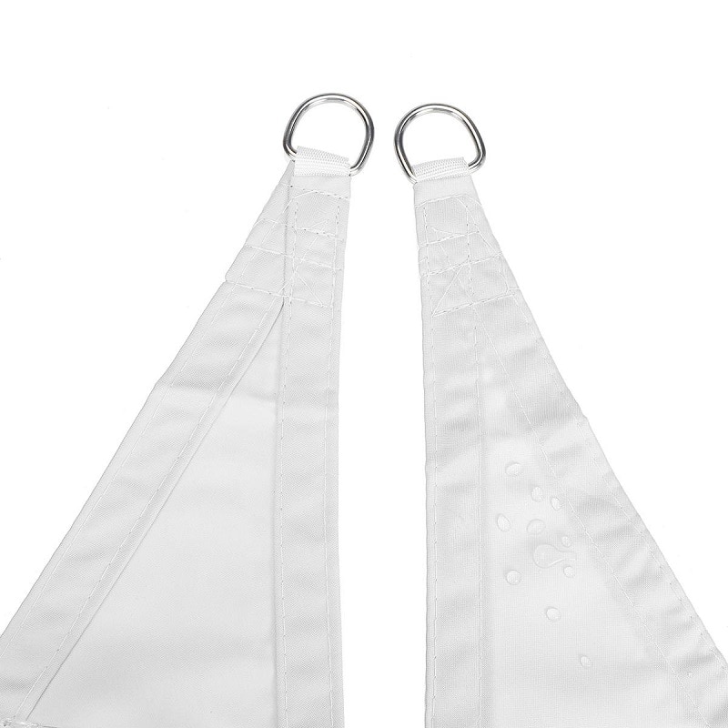 White outdoor Triangle Sunshade Waterproof Sun Shelter awnings Protection Outdoor Canopy Garden Patio Pool Shade Sail Awning