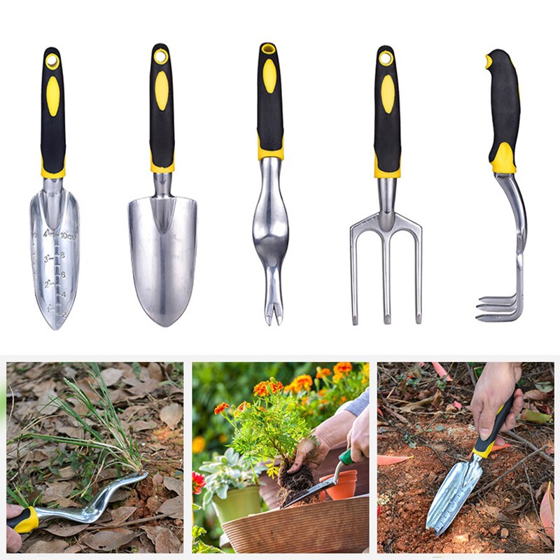 Hand Weeding Tools Transplanting Digging Tools Alloy Fork Shovel Harrow Garden Planting Weeding Tools HUG-Deals