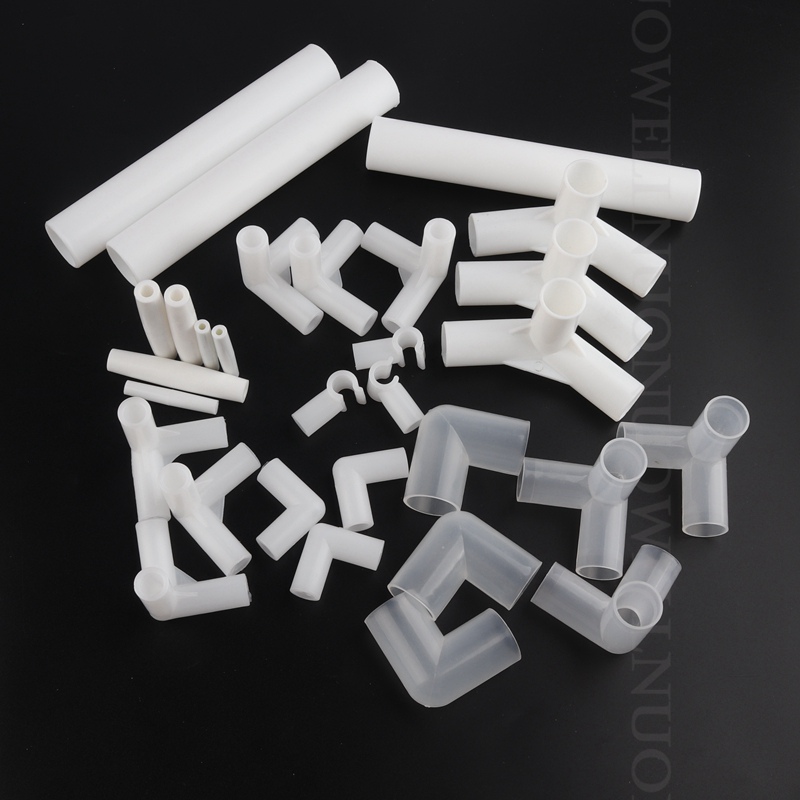 10/20/50/100pcs PE Connector Plastic PE Joint Wardrobe Shoe Rack Tent DIY Skeleton Tube Fittings Pipe Adapter