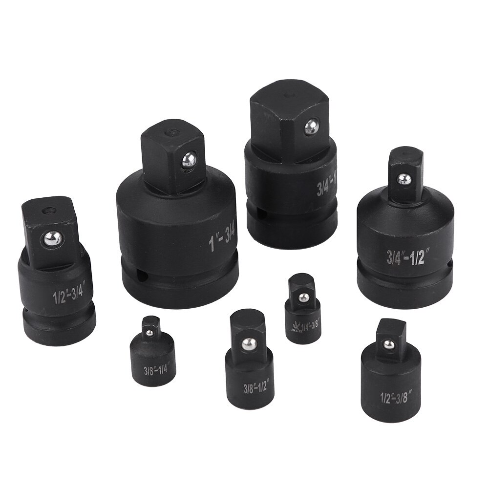 8pcs Socket Convertor Adaptor Reducer Converter Adapter Set 1/4" 3/8" 1/2" 3/4" 1"