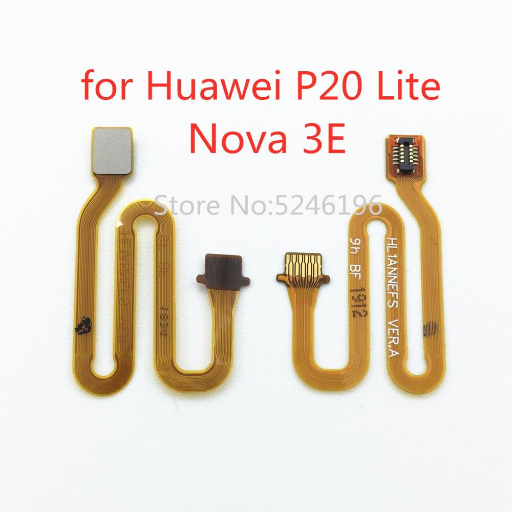 Cable flexible para Huawei P20 Lite/ Nova 3E, escáner de huellas dactilares, conector ID táctil, Cable flexible para conector de Sensor, Cable flexible, piezas de reparación P20Lite