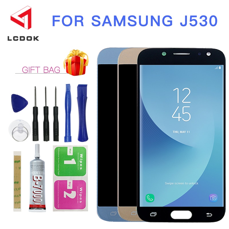 Einstellbare Helligkeit Für Samsung Galaxy J5 Pro J530 J530F J530FM LCD Display Touchscreen Digitizer Montage Panel Teile