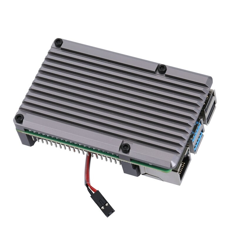 Raspberry Pi 4 Metalen Omhulsel Aluminium Case Gary Behuizing Cooling Cover Met Dual Fan Optioneel Voor Rpi 4 Model B