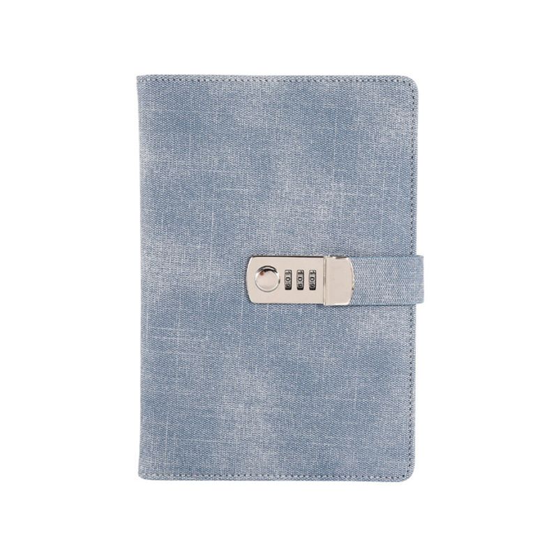 A5 Notebook with Password Lock Leather Agenda Diar... – Grandado