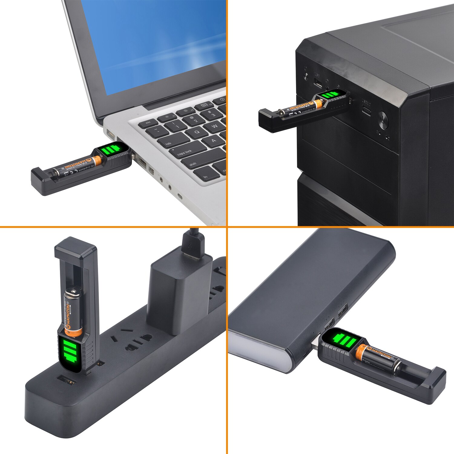 1.2V 450mAh AAAA Rechargeable Battery with AAAA Ni-MH Battery Charger for Dell Stylus, Surface Pen, Alarm Clocks, Flashlights