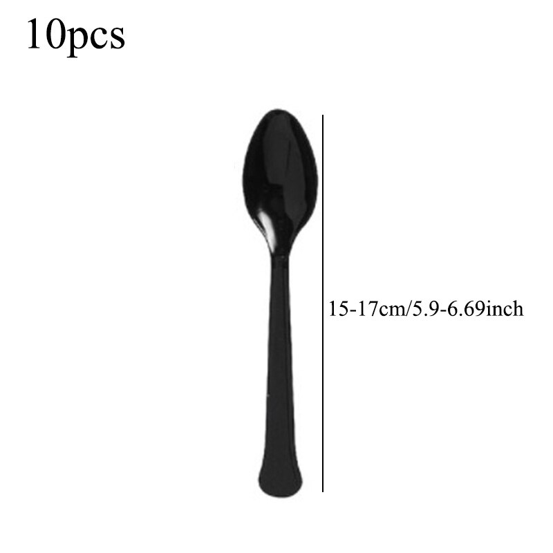 Koe Thema Servies Set Verjaardagsfeestje Wegwerp Beker Plaat Tafelkleed Dier Koe Ballonnen Baby Shower Bruiloft Decoratie: Spoon