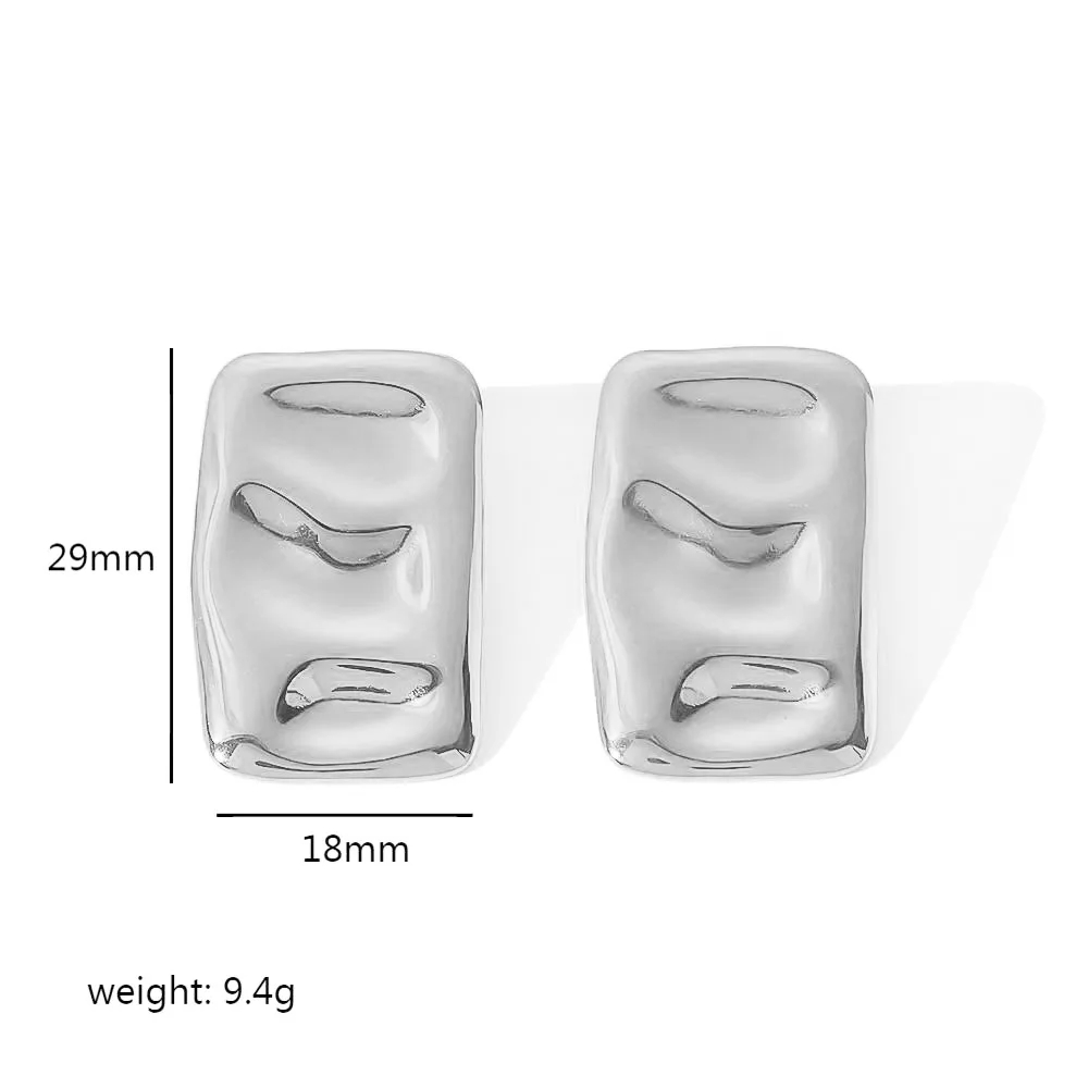 CARLIDANA Girls Jewelry Butterfly Earrings Vintage Stud Earrings Irregula 18k Gold Color Earrings Studs for Women: ROSE GOLD COLOR