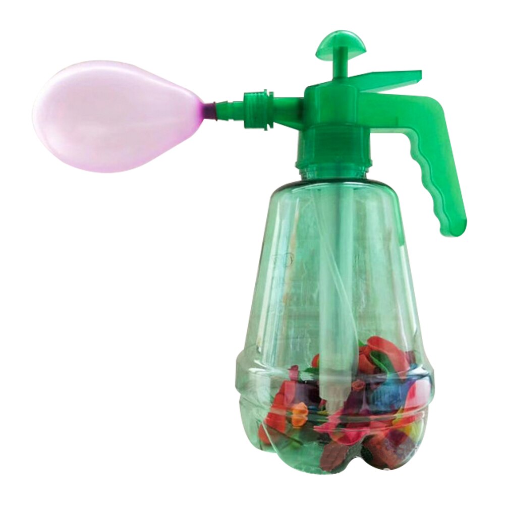 Blauw Kinderen Innovatieve Water Ballon Draagbare Vullen Station 3 In 1 Pomp Spray Fles Handleiding Water Inflatie Bal Speelgoed ballo