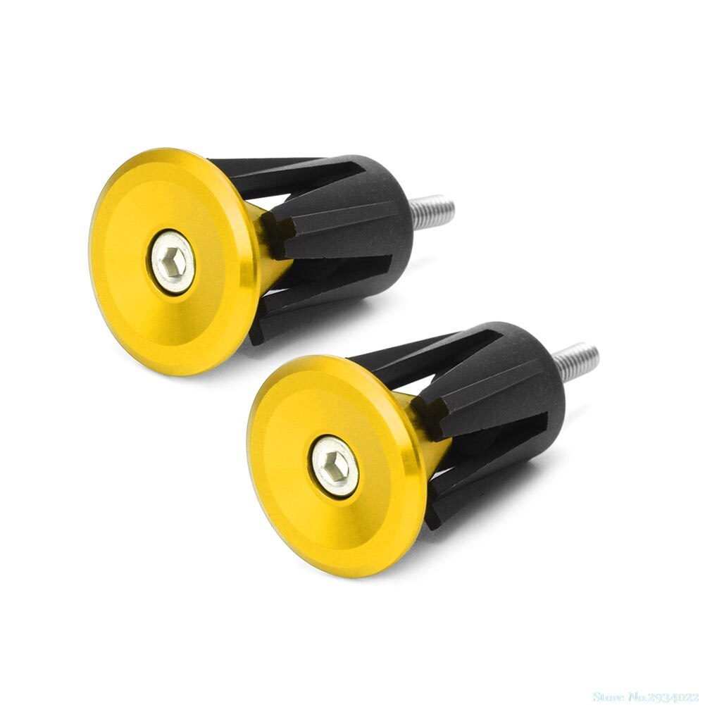 1 paar fiets mtb racefiets aluminium stuurgrepen stuurkap eindpluggen