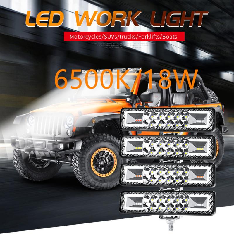 Led Verlichting Projector Auto Onderdelen Led Koplampen 12-24V Voor Auto Motorfiets Truck Boot Tractor Offroad flash Lamp 48W