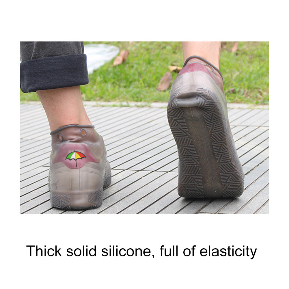 Silicone Overshoes Reusable Waterproof Shoes Covers Rain Boots Non-slip Covers WXV