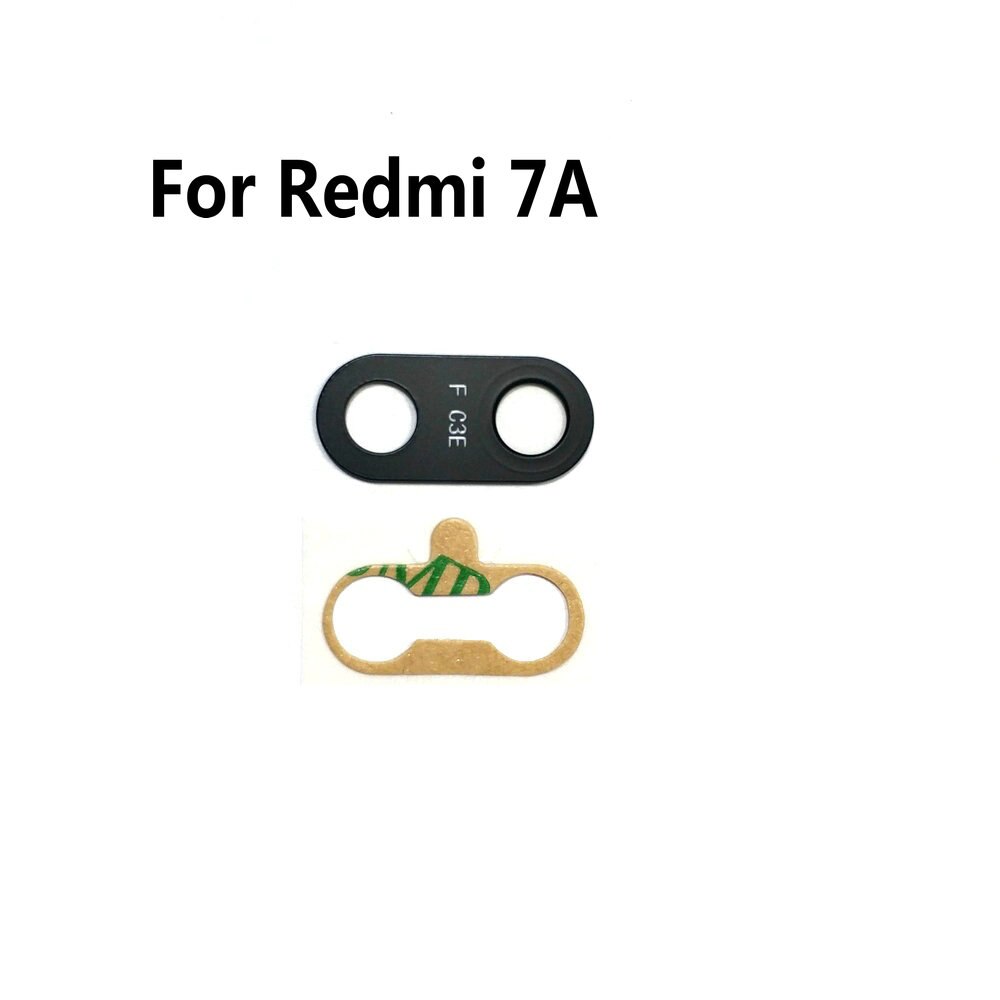 1PCS Neue Kamera Glas Objektiv Zurück Hinten Kamera Glas Objektiv mit Kleber Ersatz für Xiaomi Redmi 6A 6 6pro 7A 8A K30 S2 telefon: Redmi 7A