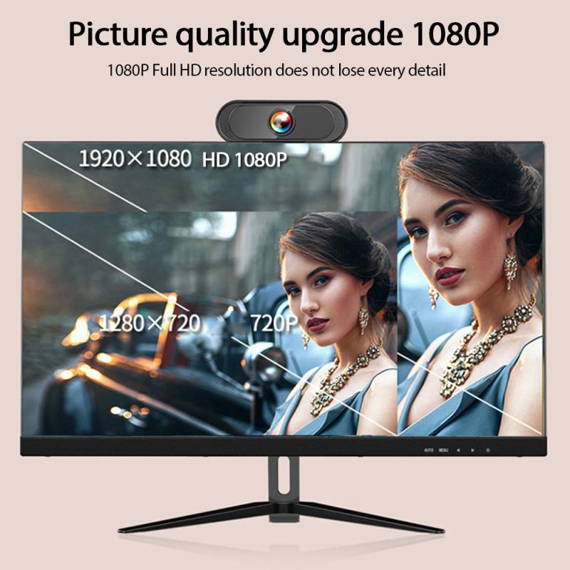 HD Webcam 1080P/720P Web Camera Auto Focus Built-in Noise Reduction Microphone 30fps USB2.0 Web Cam For Laptop Desktop
