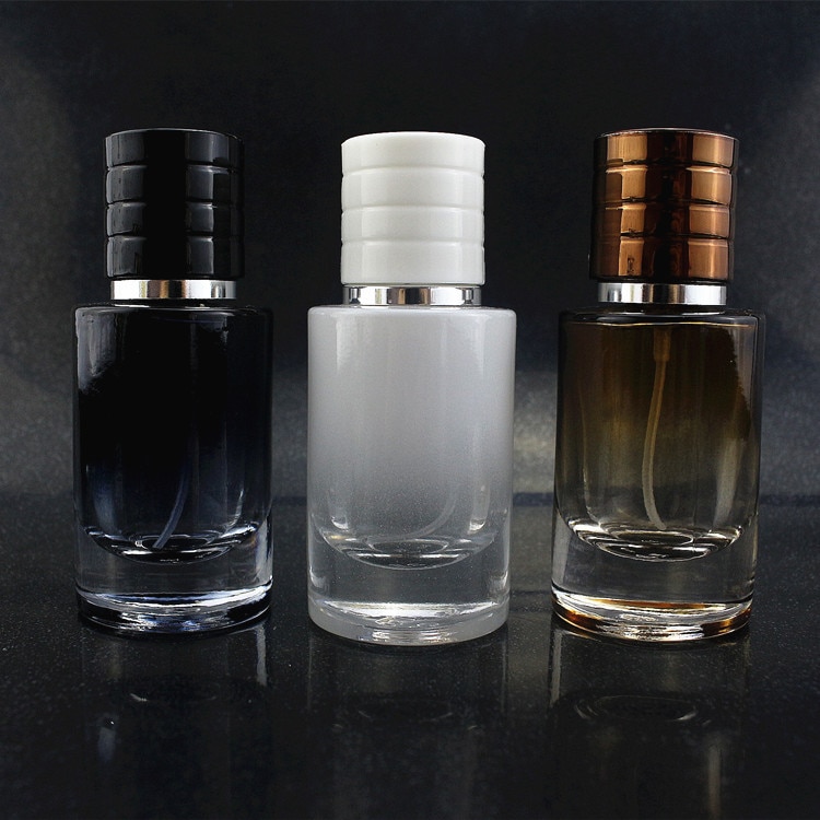 30ml spray kleuren rechte ronde fles parfum glas lege fles 4 stuks/partij