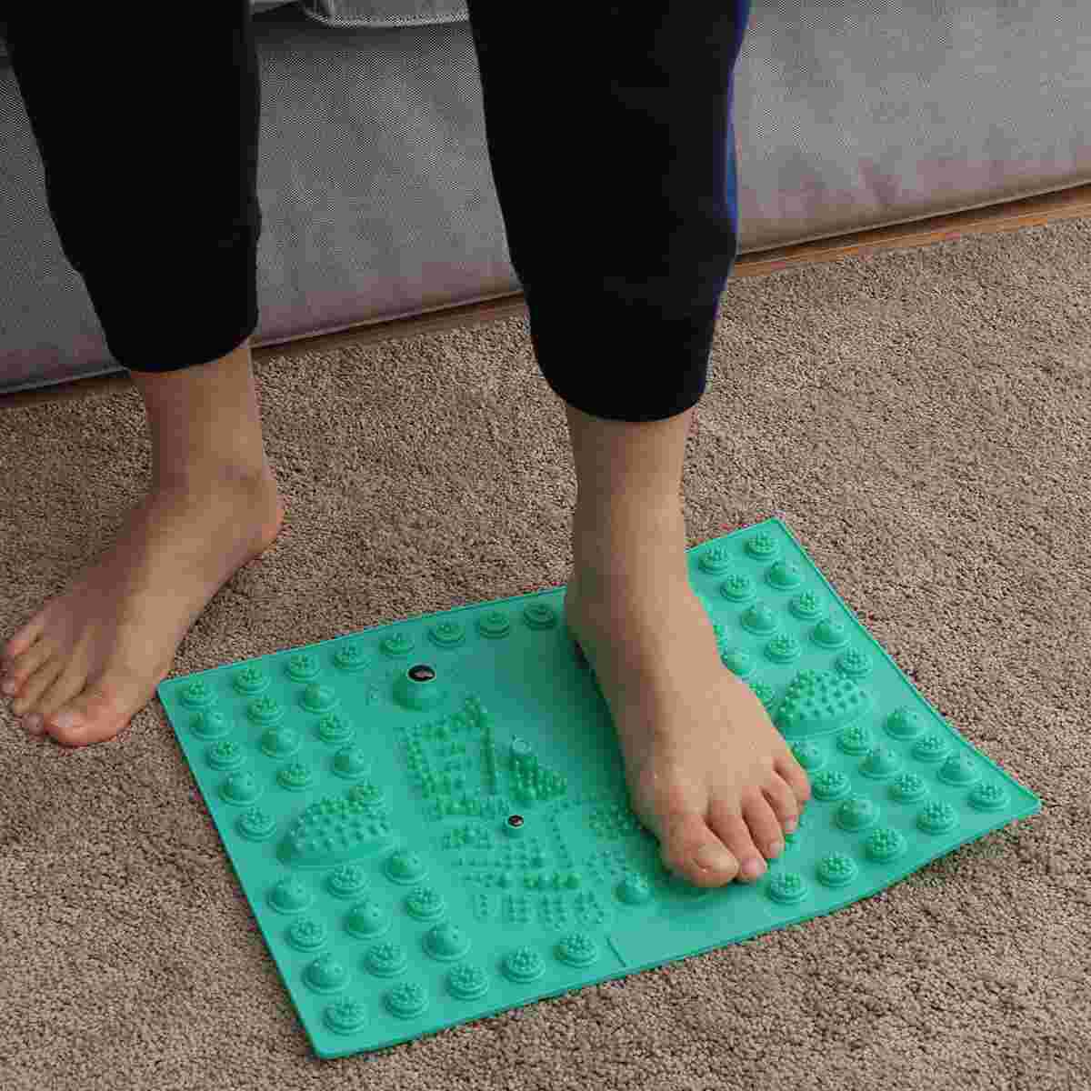 Reflex Mat Foot Massager Magnetic Therapy Toe Pressure Plate Pad Acupressure Relaxation Mat (Blue)