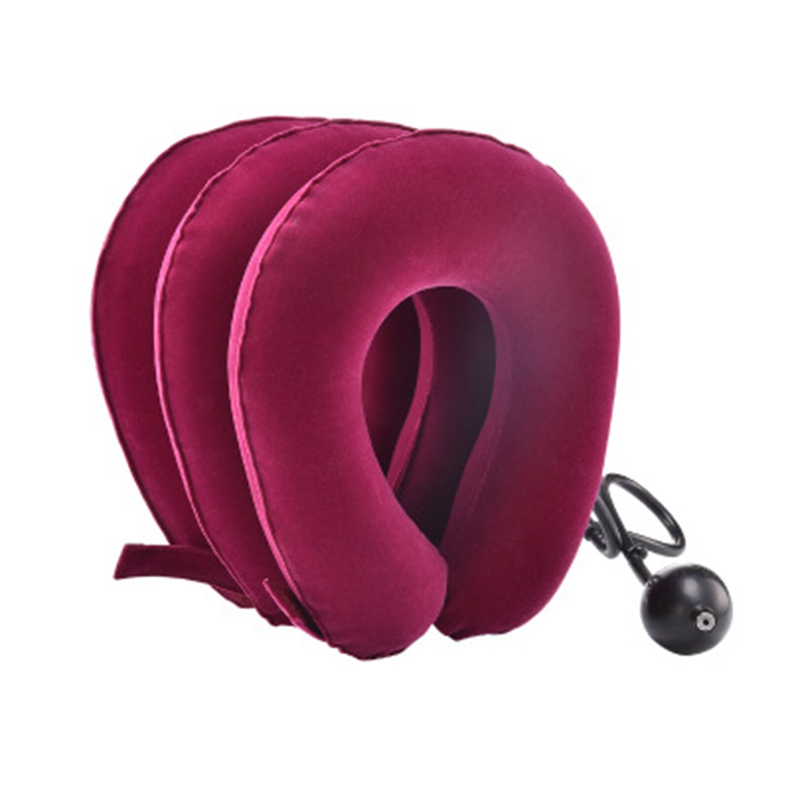 Pinched Nerve Neck Stretcher Cervical Traction Device 3 Tube Inflate Neck Stretcher Collar Pain Relief for Chronic Neck Pain: Pink