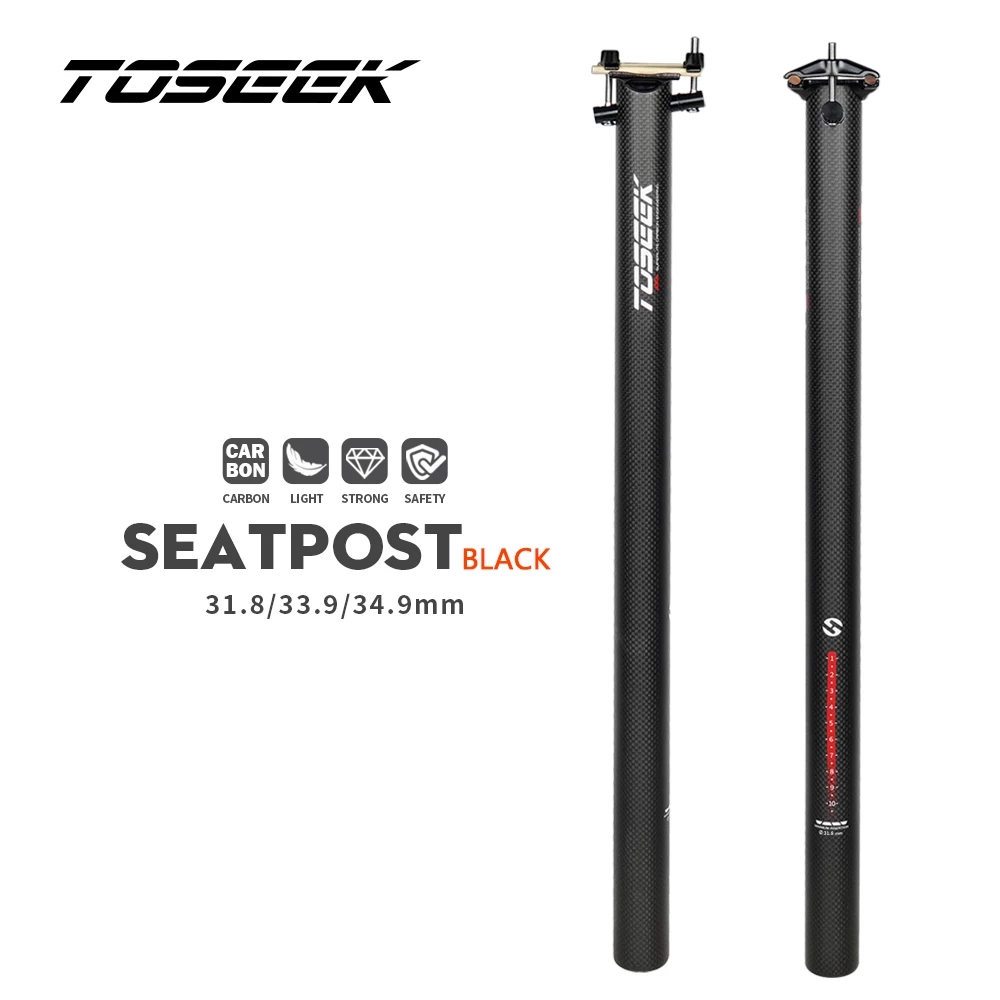 Tige De Selle Carbone Pliable 600mm - Diamètres 27,2/30,8/31,6mm - Pour VTT/Vélo Route/BMX