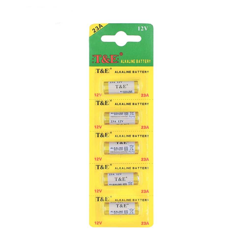 5 Pieces Small Battery 23A 12V 21/23 A23 E23A MN21 MS21 V23GA L1028 Alkaline Dry Battery Toys Remotes Bateria Long Lifespan