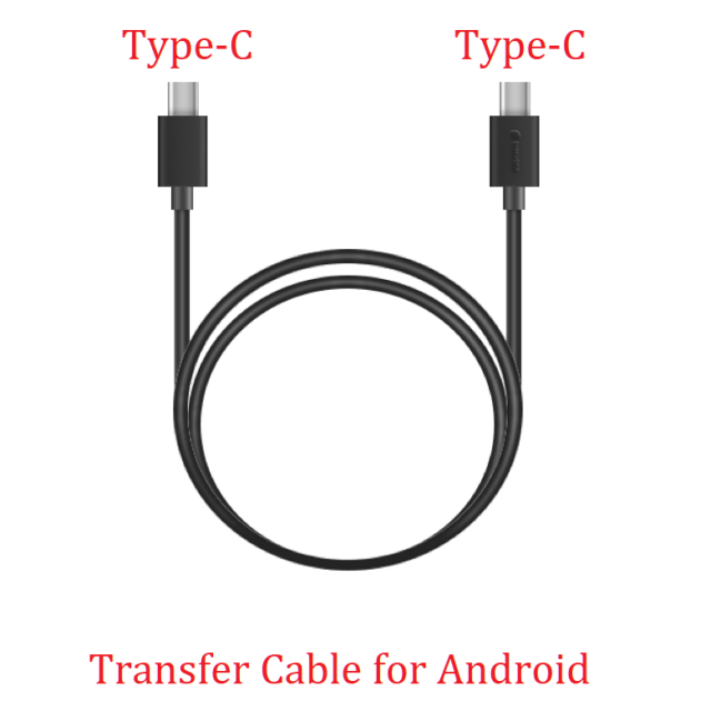 Insta360-Tapa de lente ONE X2, protector de lente, cargador, adaptador de micrófono, funda de buceo, funda de transporte, accesorios originales, One X 2: Android Cable