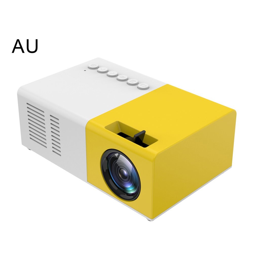 Portable Projector 3D HD LED Home Theater Cinema 1080p HDMI USB Audio Projector Yg300 Mini Projector Camara Masanori: yellow dial-AU