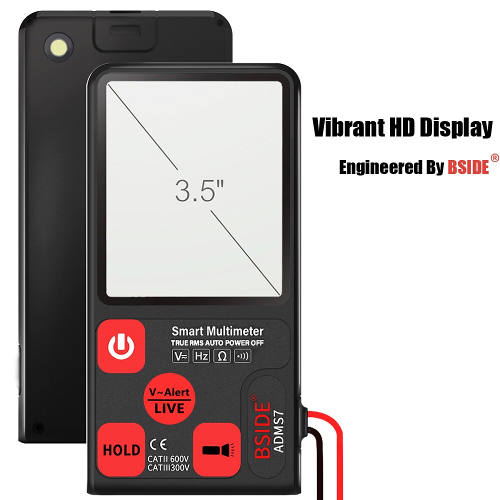 Newdigital multimeter true rms auto range lcd automatisk smarte multimetere spenning ammeter tester