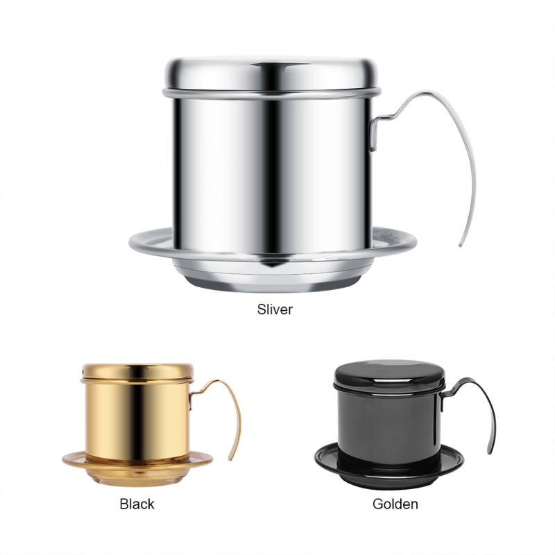 Rvs Cup Vietnamese Koffie Drip Filter Maker Infuser Vietnam Stijl Koffie Mok Cup Zeef Koffie Gereedschap