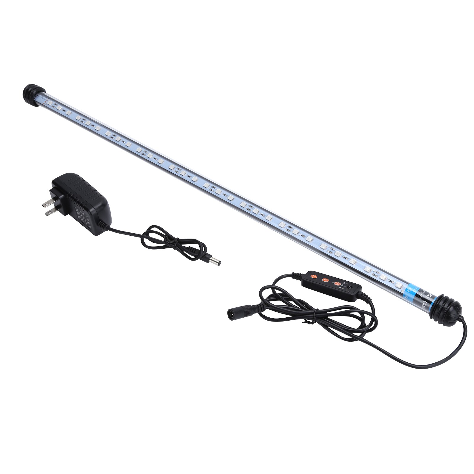 Aquarium Licht 5050 Led Waterdichte Aquarium Licht Onderwater Aquarium Verlichting Decoratieve Verlichting 48Cm 240V Afstandsbediening licht: GL-51TD