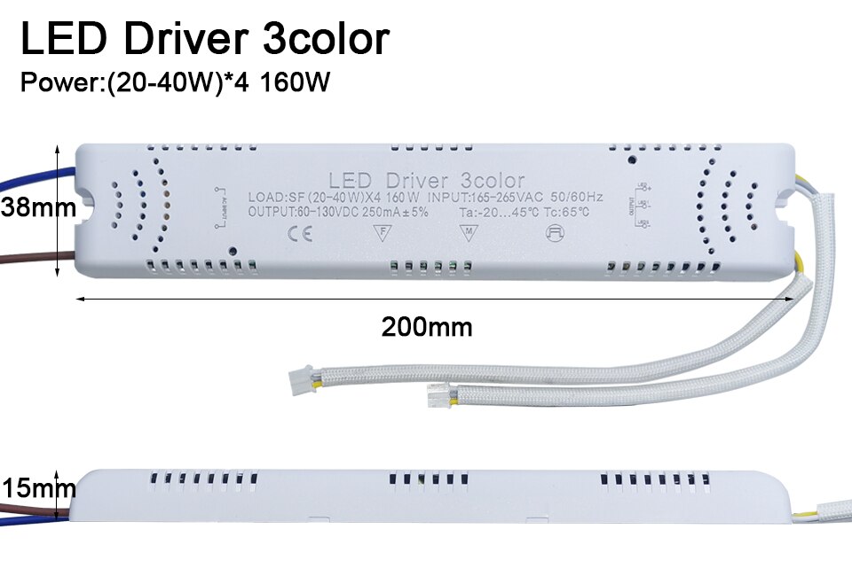 8-240W Led Driver Adapter Voor Led Verlichting AC220V Niet-isolerende Transformator Voor Led Plafond Licht Vervanging: 160W