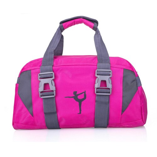 Multifunktionelt vandtæt tøj rygsæk yogamåttetaske til kvinders håndtasker fitness gym pilates rejse sports taske uden måtten: Mørkegrå
