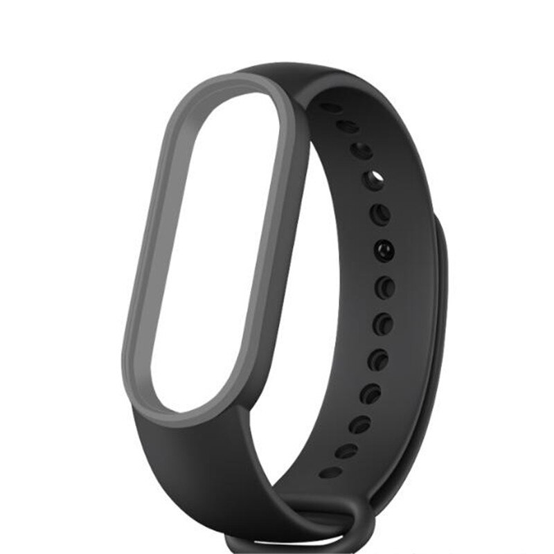 For Mi Band 5 Bracelet Strap Miband 5 Sport Strap Double Color Replacement Silicone Wrist Straps For Xiaomi Mi Banda Smartband: E