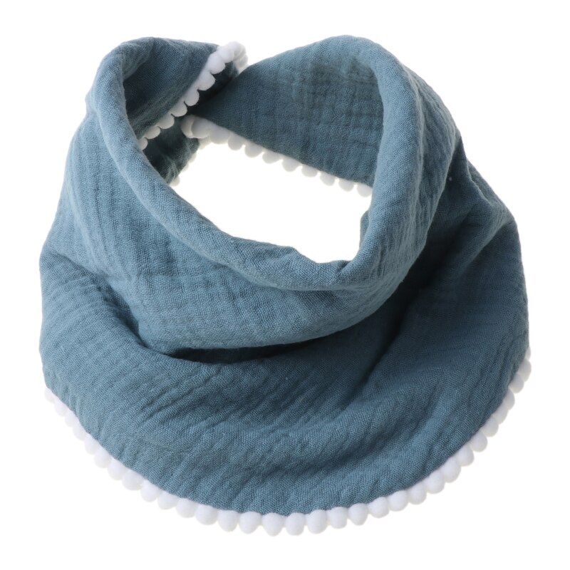 Bavoirs en coton pour -né, serviette d&#39;alimentation, Double couche, Triangle, écharpe, Bandana, garçons et filles